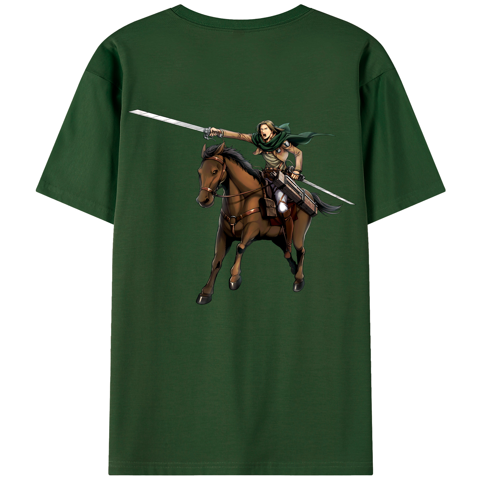 （画像用） 進撃の巨人 Attack on Titan 綿100％半袖Tシャツ（背面プリント）